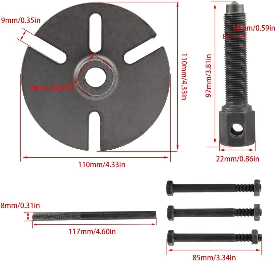 Motorcycle Flywheel Rotor Puller Set Fit for Snowmobile ATV PWC Lawn Mower Repair Tools Accessories