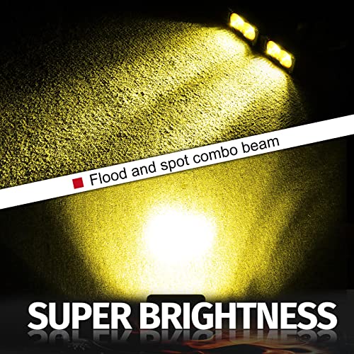 Image of LED Pods Amber 3 inch Driving Fog Light Yellow Off Road Lights