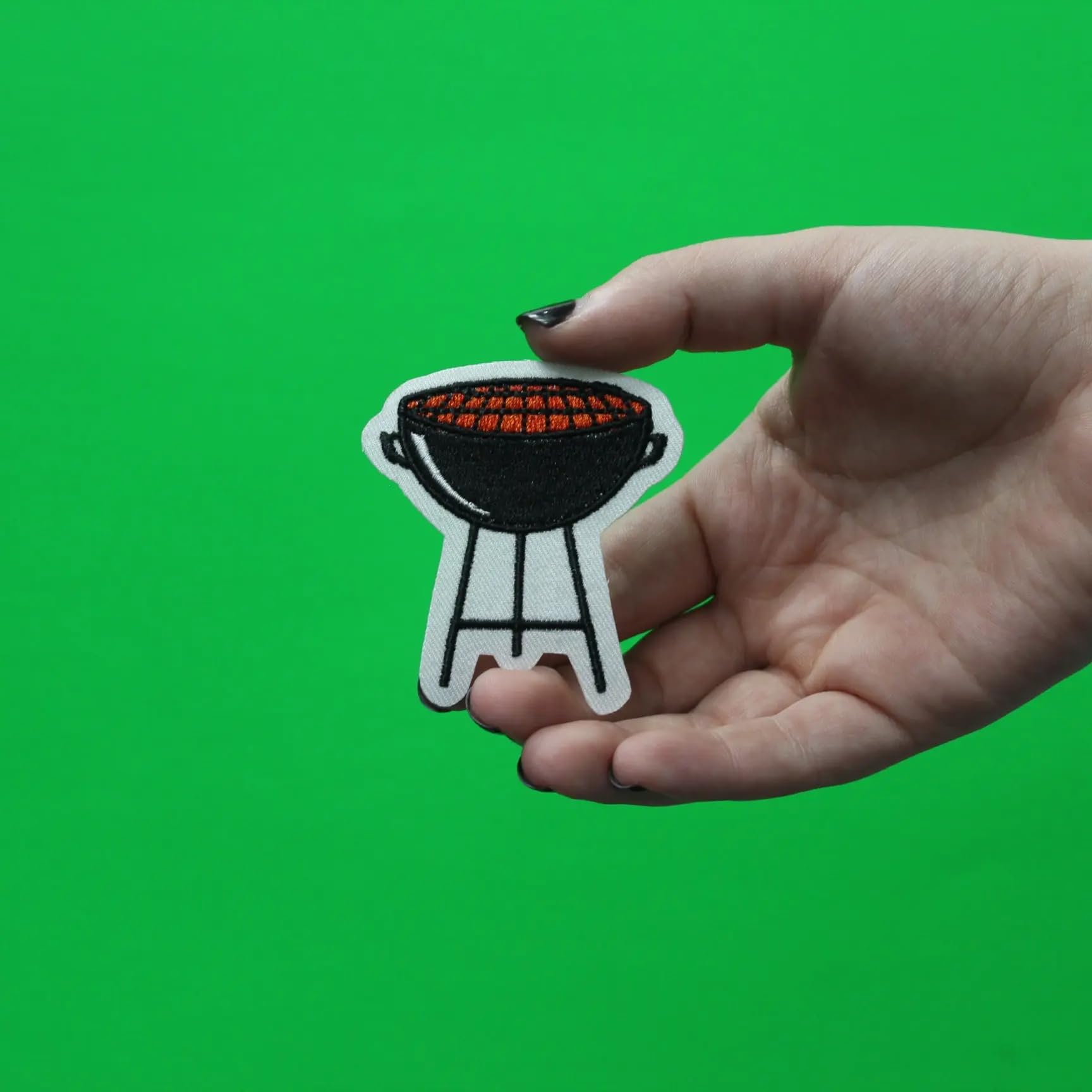 BBQ Pit Grill Embroidered Iron On Patch