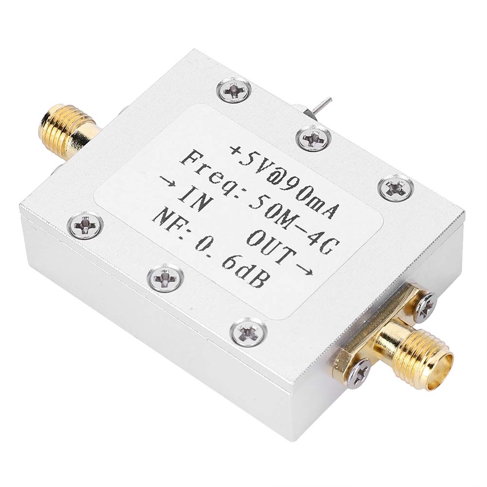 Pilipane Amplificador De Bajo Ruido, Preamplificador De Frecuencia Intermedia De Alta Frecuencia LNA 50M-4GHz, para Radioaficionado con Ganancia De 0.6dB NF Y 19dB