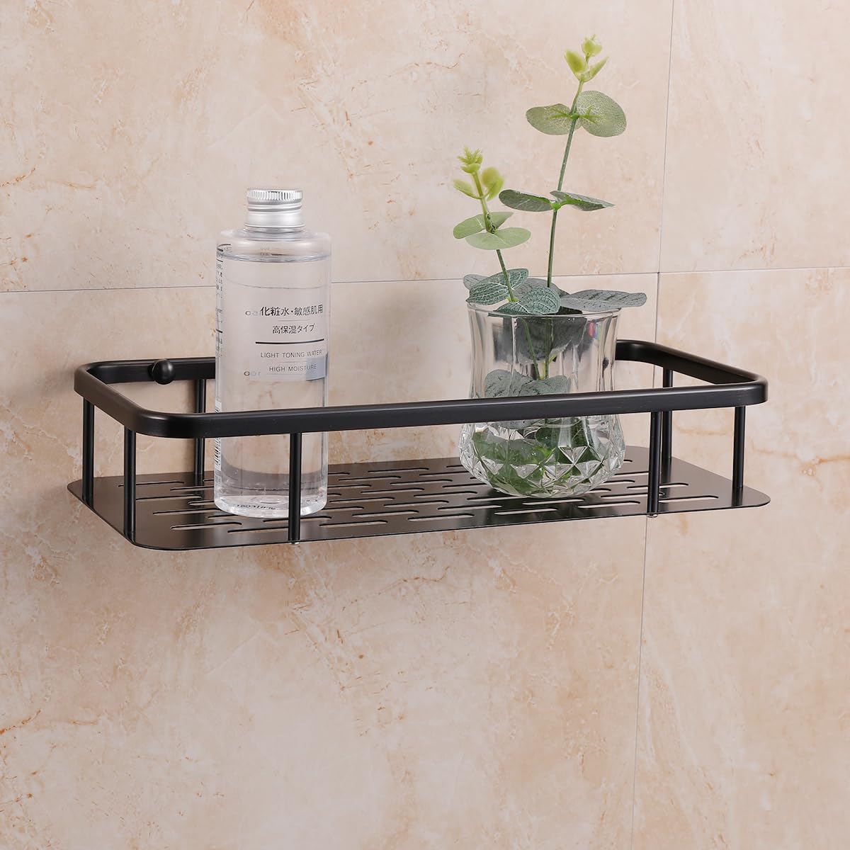 Hoinerus Oil Rubbed Bronze Shower Shelf Rectangle Bathroom Shampoo Holder Shower Caddy Wall Mounted