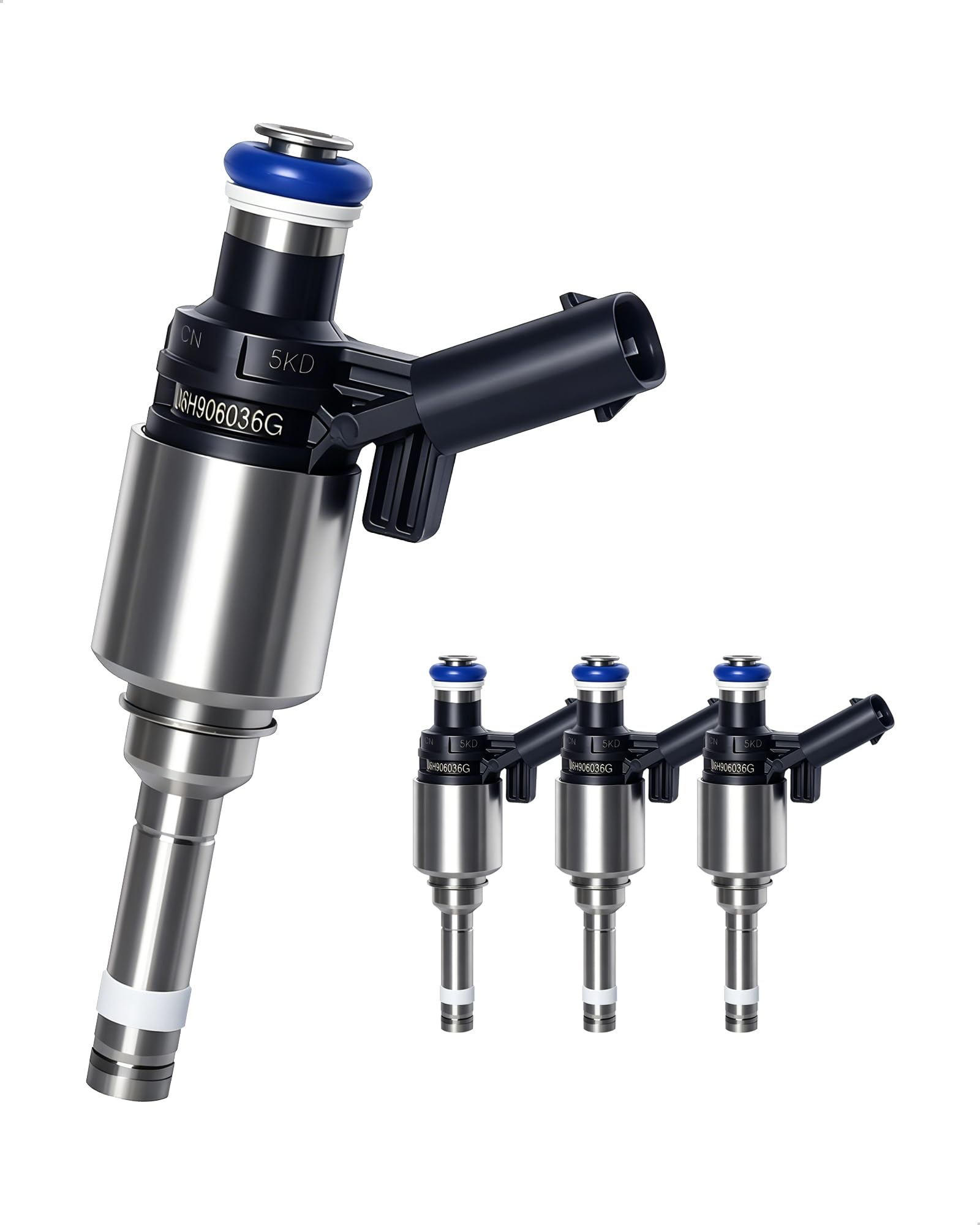 Photo 1 of Amblee 4-Count Fuel Injector Compatible with 2008-2018 Audi A3/A4/A5/A6/Q3/Q5/TT Quattro, Volkswagen Beetle/CC/Eos/GTI/Jetta/Passat/Tiguan - L4 2.0T Replacement for 06H906036G 06H906036AE FJ1057
