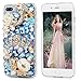 iPhone 7 Plus Case (5.5") - Mavis's Diary 3D Handmade Bling Crystal Luxury Blue Diamonds Crown Fashion High Heels White Pumpkin Car Cute Swan Sparkly Gems Flowers Design Full Edge Hard PC Cover