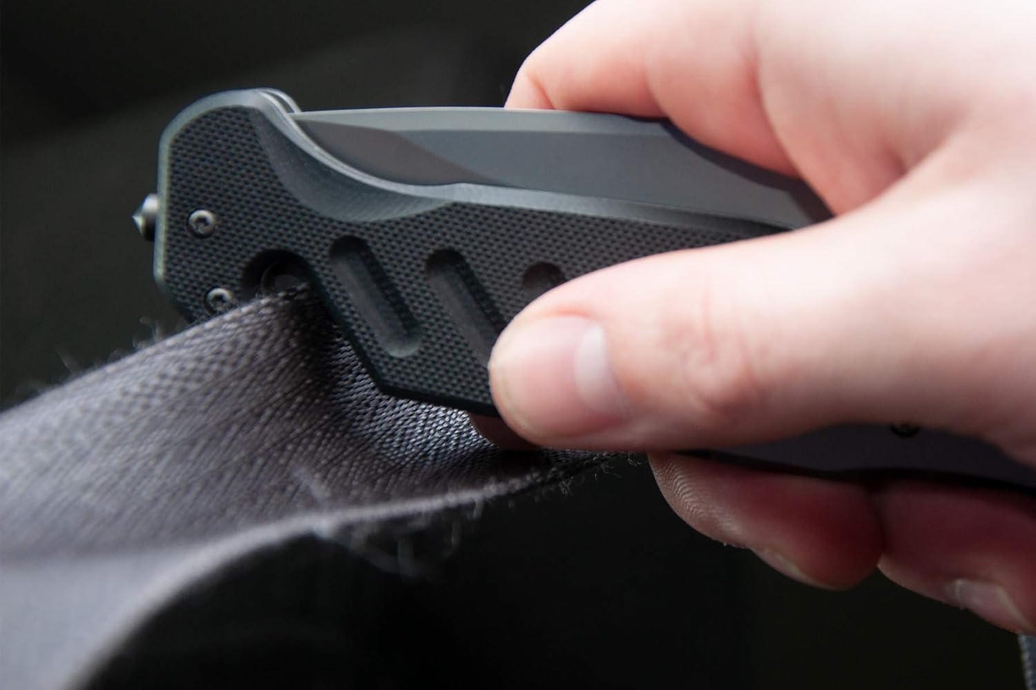 Ka-Bar 3085 Coypu Folder, 3.75" Blade, Clip Point, Black G10 with Bolster