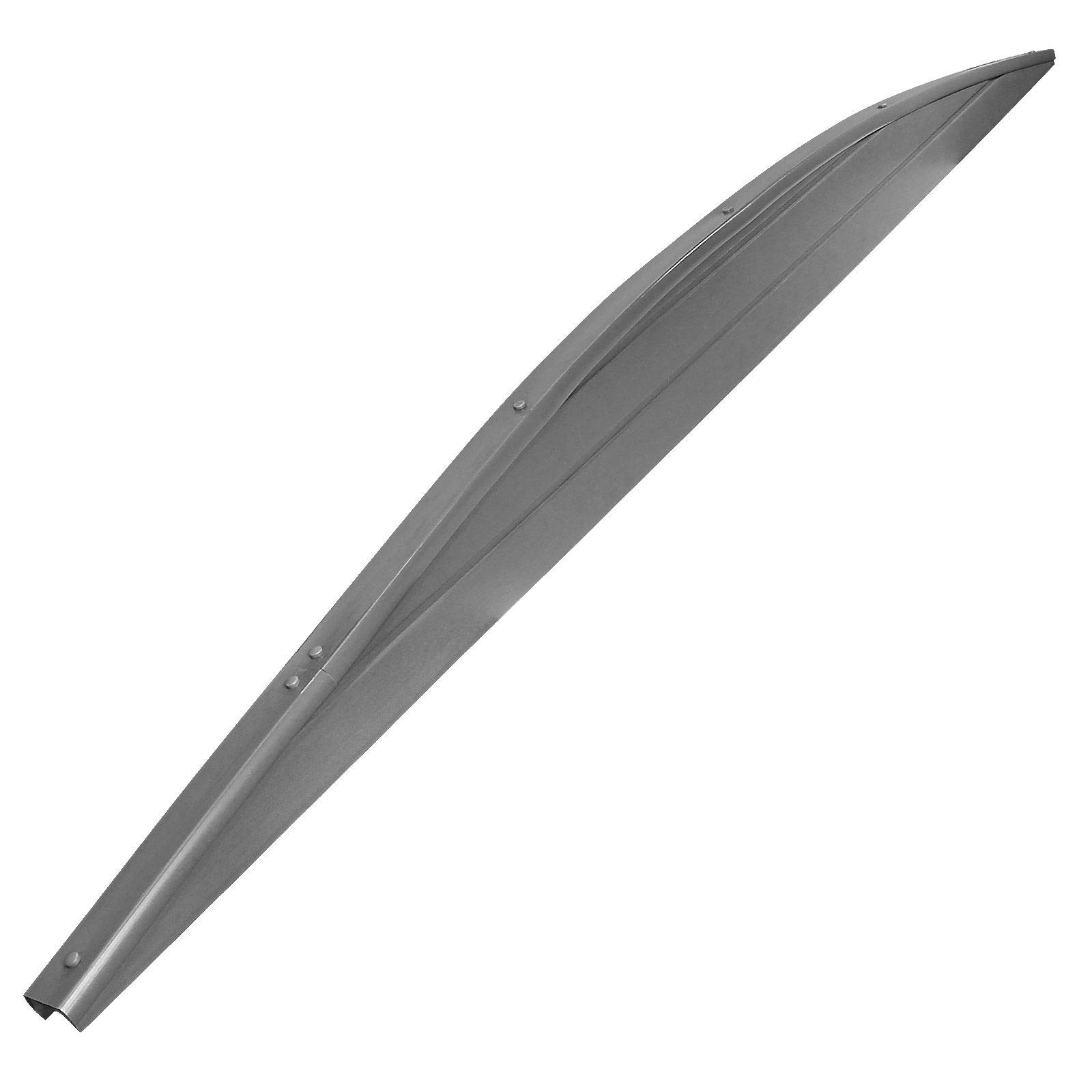Eco Fencing Graphite 1.829M (6 Foot), Convex Top - Arched Fence Panel Tops For Plastic Composite Panel Boards