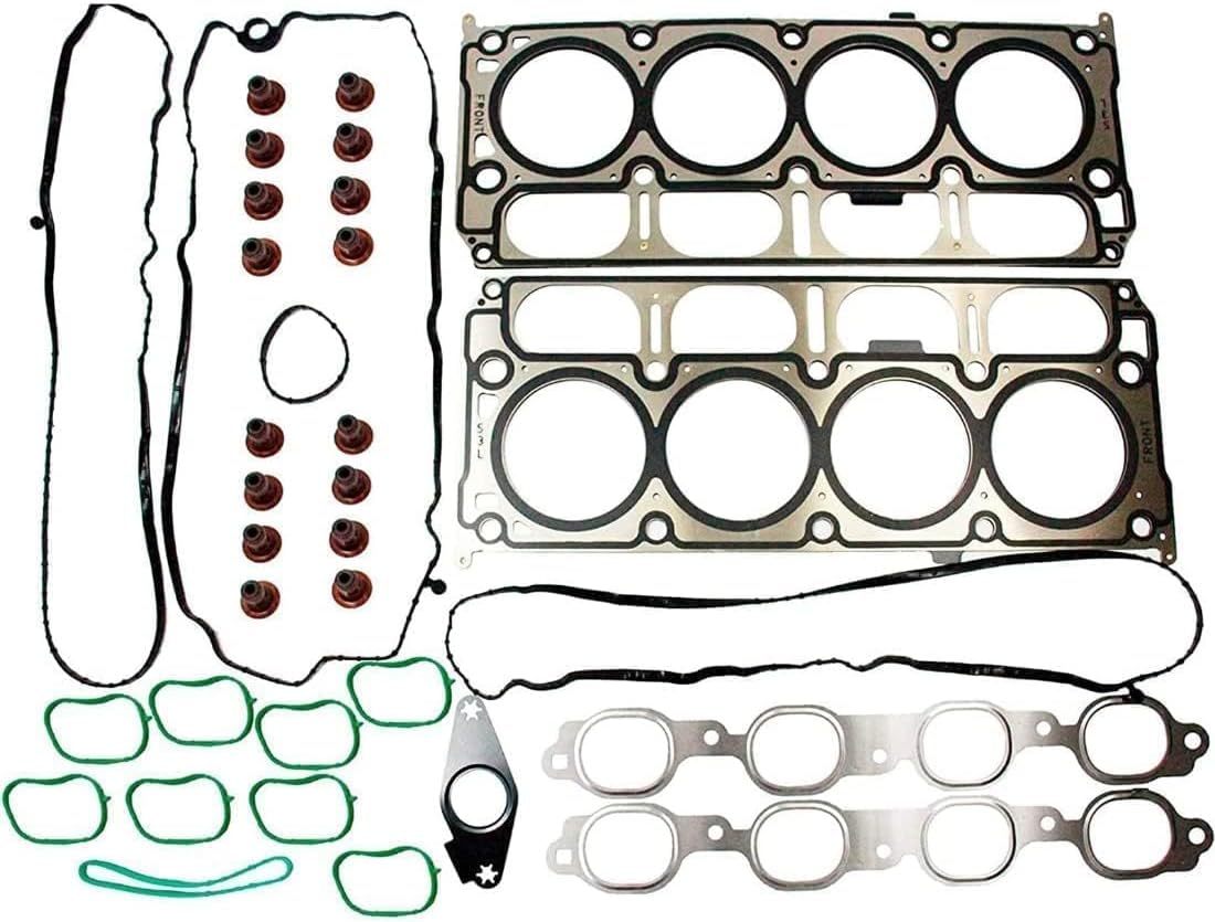 GXARTS HGS4308 Cylinder Head Gasket Set Compatible with Chevrolet Silverado 1500 Suburban Tahoe GMC Sierra 1500 & Limited Yukon Yukon XL 5.3L V8 OHV 2014-2020 HS54996 HS26744PT