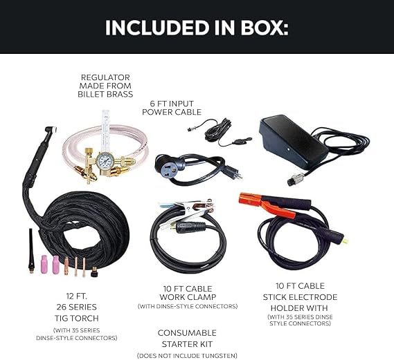 New Poweri-TIG 200T Digital DC TIG/Stick Welder LOW 2 Amp Start, Dual Voltage 110v/220v
