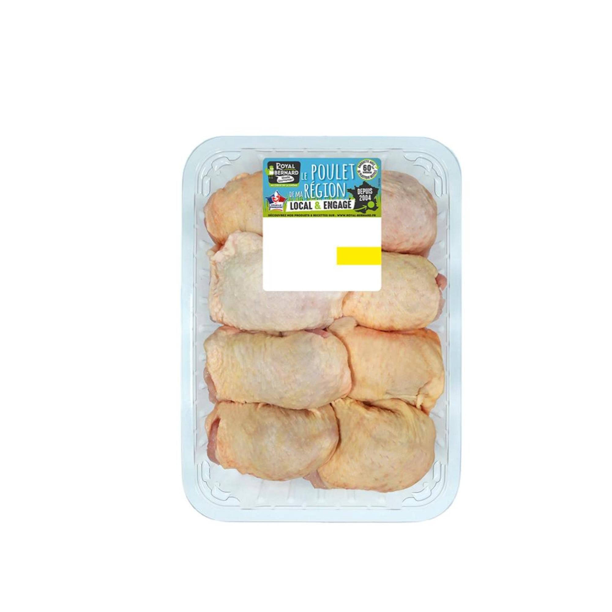 Royal Bernard - Box Petit prix – Colis de 4 barquettes de hauts de cuisse de poulet déjointés