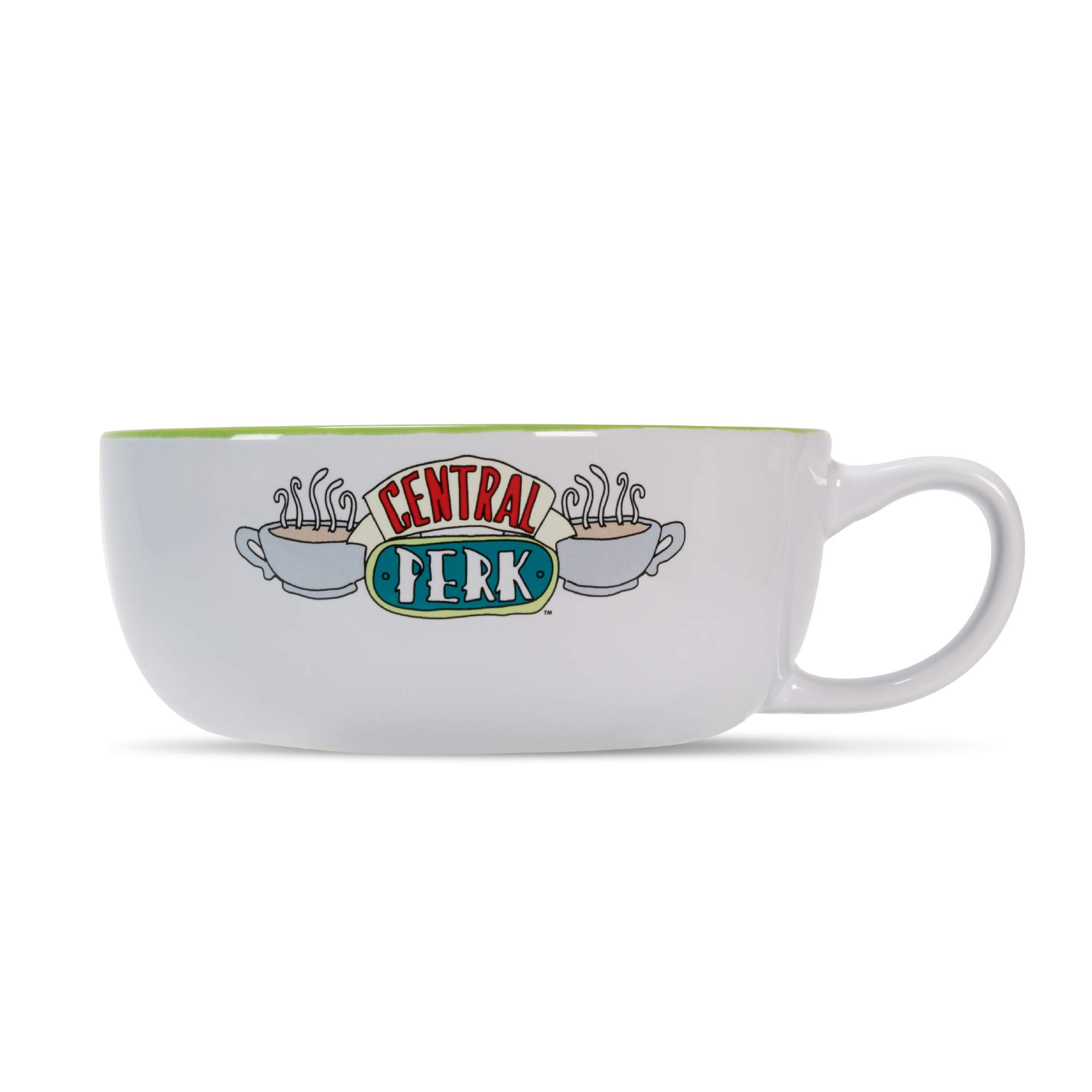 Friends the TV Show Warner Bros "Joey Doesn't Share Food" Ceramic Dog Food Bowl, 6 In | White Dog Bowl, Merchandise for Fans | Dog Water Bowl or Dog Food Bowl for Wet or Dry Food