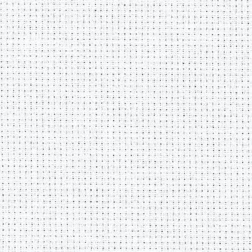 Zweigart White (100) 14 Count Fat Quarter Aida measuring 55cm x 50cm (21 x 19 Inches)