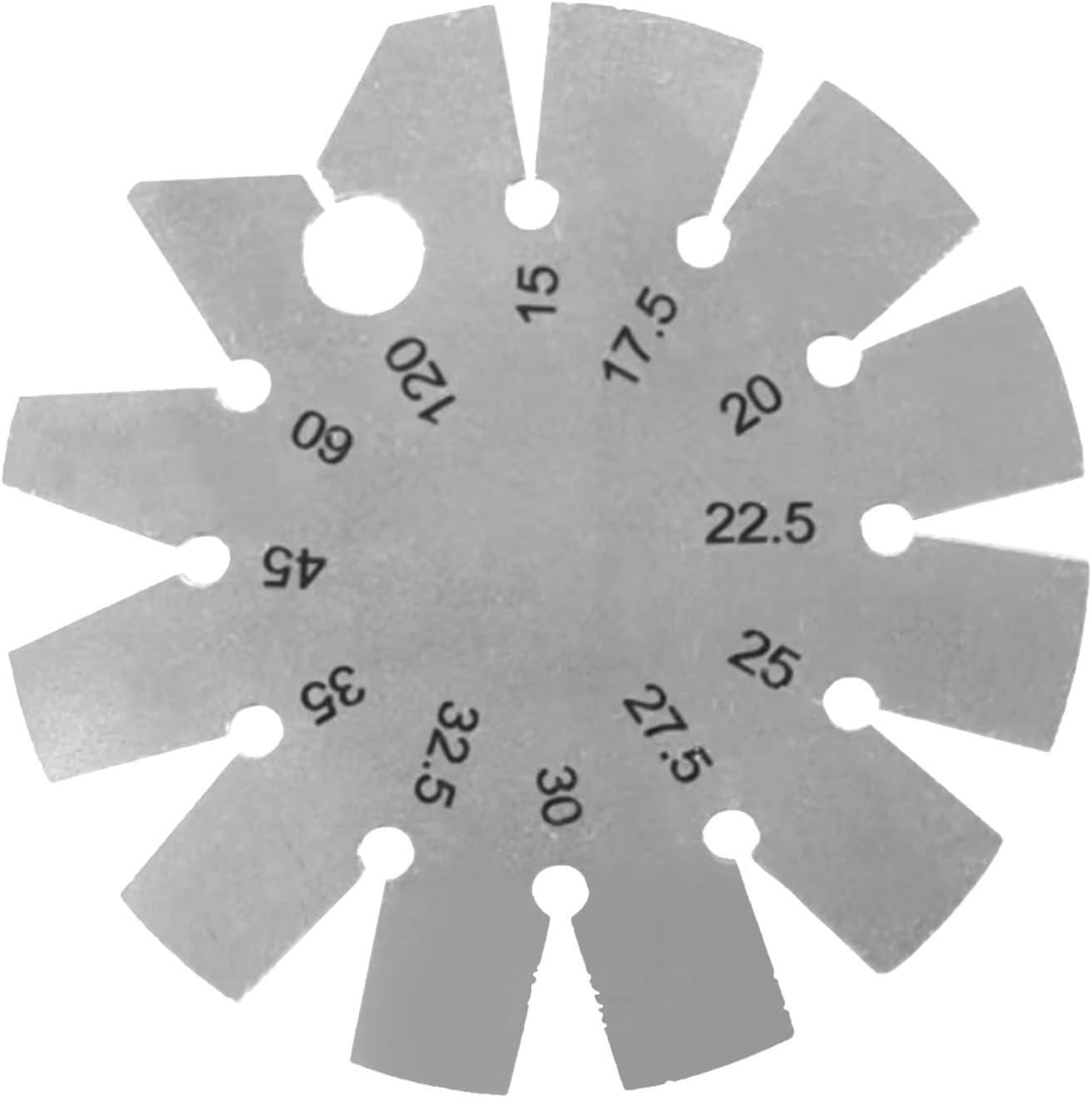 Angle Gauge Template Adjustables Angle Gauge Stainless Steel Round Shape Bevel Gauge Angle Finder for Woodworking Blades Chisels Planes