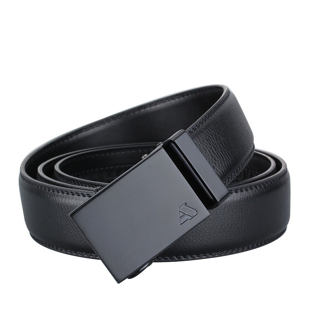 ailishabroy Fashion Mens Belts Leather Ratchet With Automatic Buckle and With a Gift Box