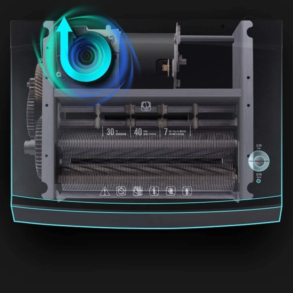 Papel de Micro-Corte de Alta Seguridad de 8 Hojas, CD/DVD y trituradora de Tarjetas de crédito, 30L súper trituradora de Gran Capacidad 40 Minutos de Papel triturado Continuo