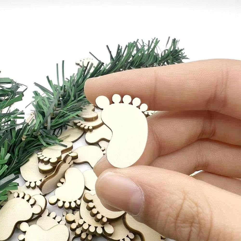 Forma del piede umano in legno, piedi umani, varie dimensioni, per artigianato, decorazione, legno naturale - Italia