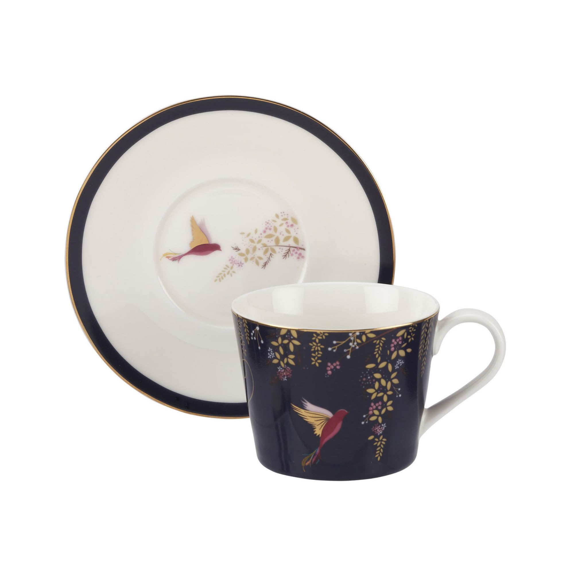 Set 2 Bicchieri In Vetro Sara Miller London Chelsea: 0,4 Litri, Altezza 11,1 Cm, Regalo In Scatola