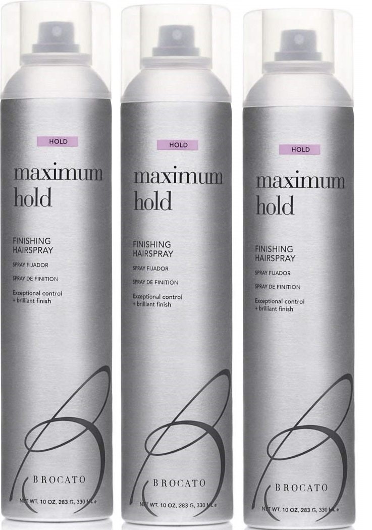Brocato Maximum Hold Hair Spray 10 oz Set Of 3 Beauty