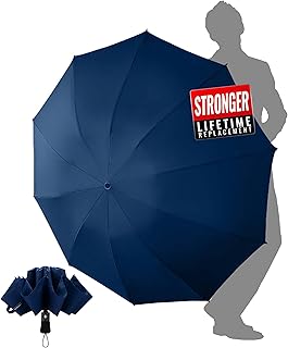 Chakipee Paraguas Plegable Antiviento Grande - Viento Invertido Automatico Mujeres y Hombres Grandes - xxl Resistente al P...