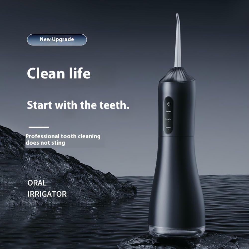 Irrigador bucal Hilo Dental y línea de Agua Fina de 0,5 mm, Recargable por USB, sin Perfume, Ideal para la Limpieza de Dientes.