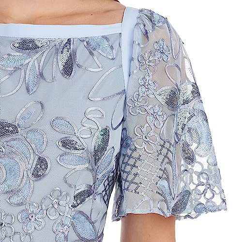 Image of JS Collections Women's Yvonne Flutter A-line Gown