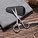 HITOPTY Small Precision Scissors, 3.5inch Stainless Steel Multi-Purpose Vintage Beauty Grooming Kit for Facial Hair, Eyebrow, Eyelash, Beard, Moustache with PU Sheath