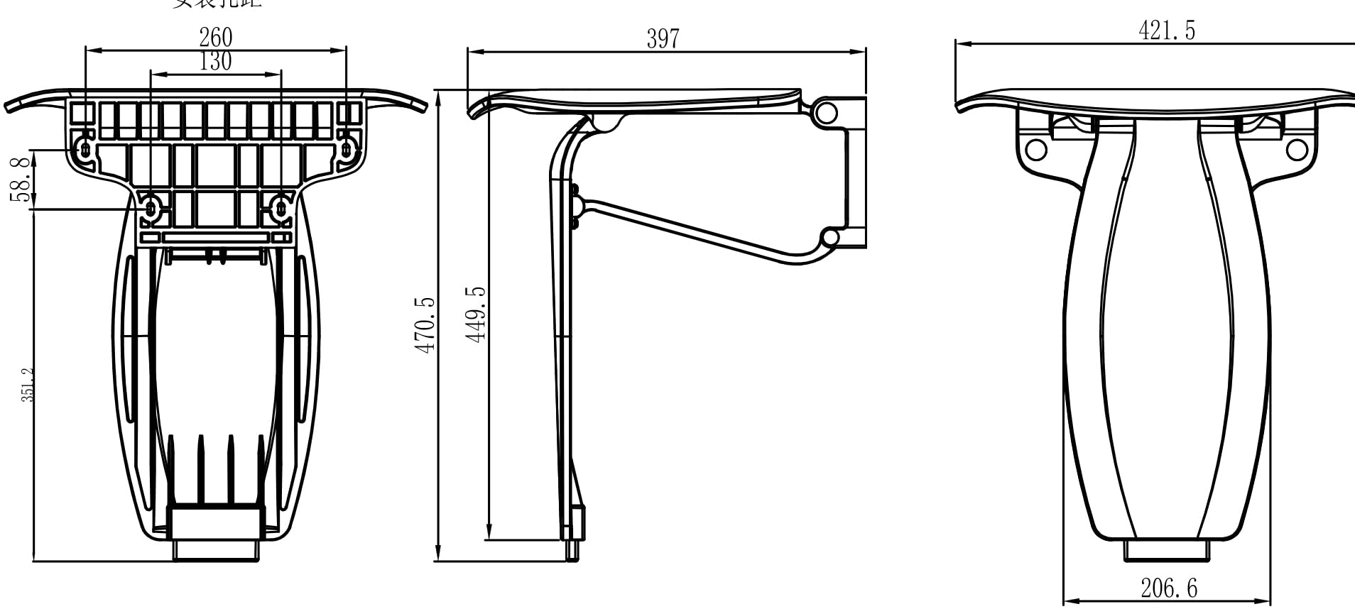 Asiento de ducha plegable blanco, 42 x 39,7 cm - Silla de ducha montada en la pared de servicio pesado, capacidad de carga hasta 220 kg