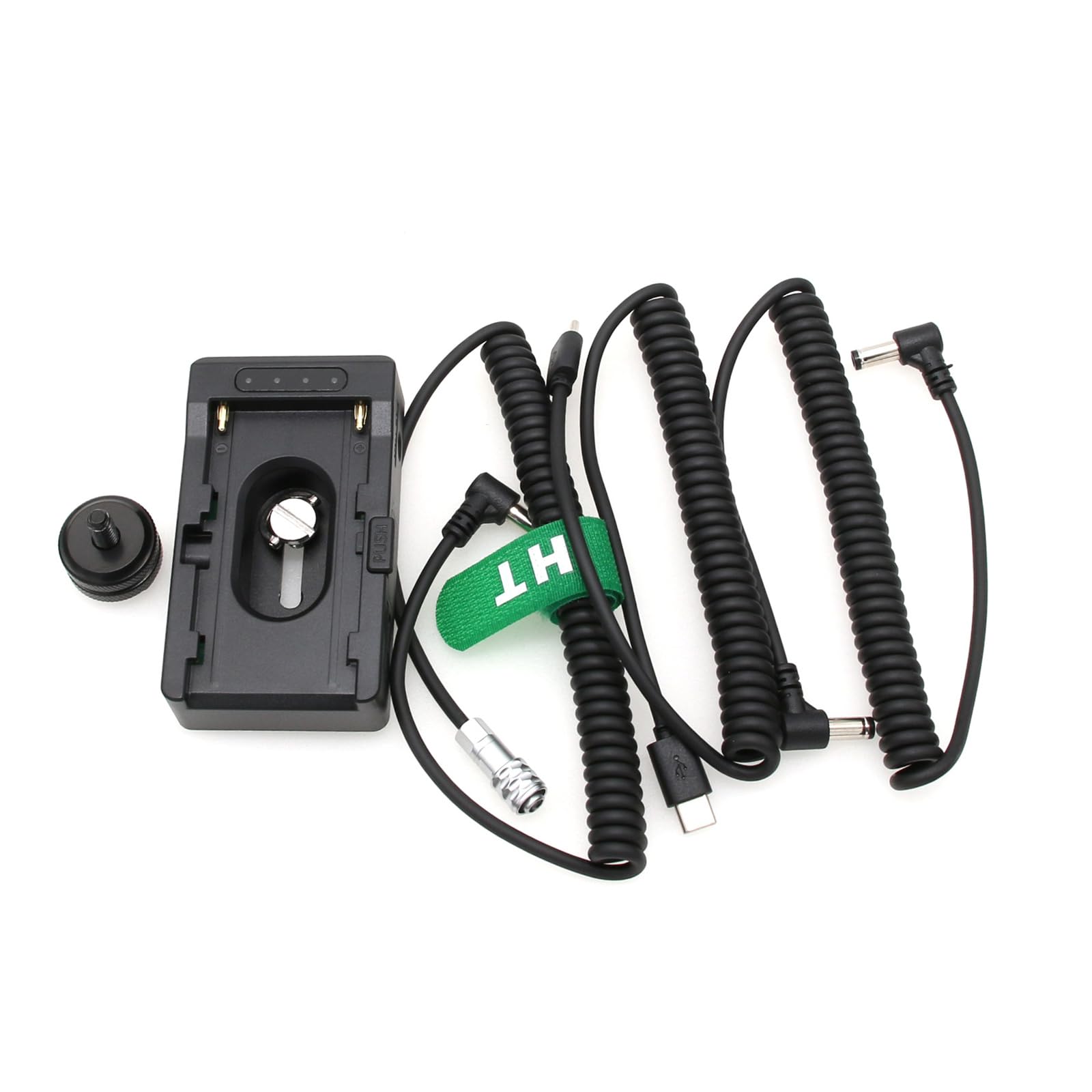 HangTon NP-F970 550 Battery Adapter Plate to BMPCC 4K 6K Pro BMCC 6K 12V DC Power Cable for Sony Blackmagic Pocket Cinema Camera, PD USB-C Charger