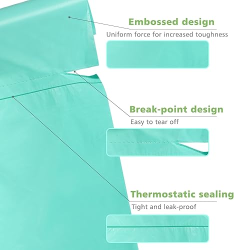 Miniatura 7 de AYOTEE Bolsas de basura pequeñas de 2.6 galones, bolsas de basura compostables para baño, 125 bolsas de compostaje para cocina, baño, oficina, 10