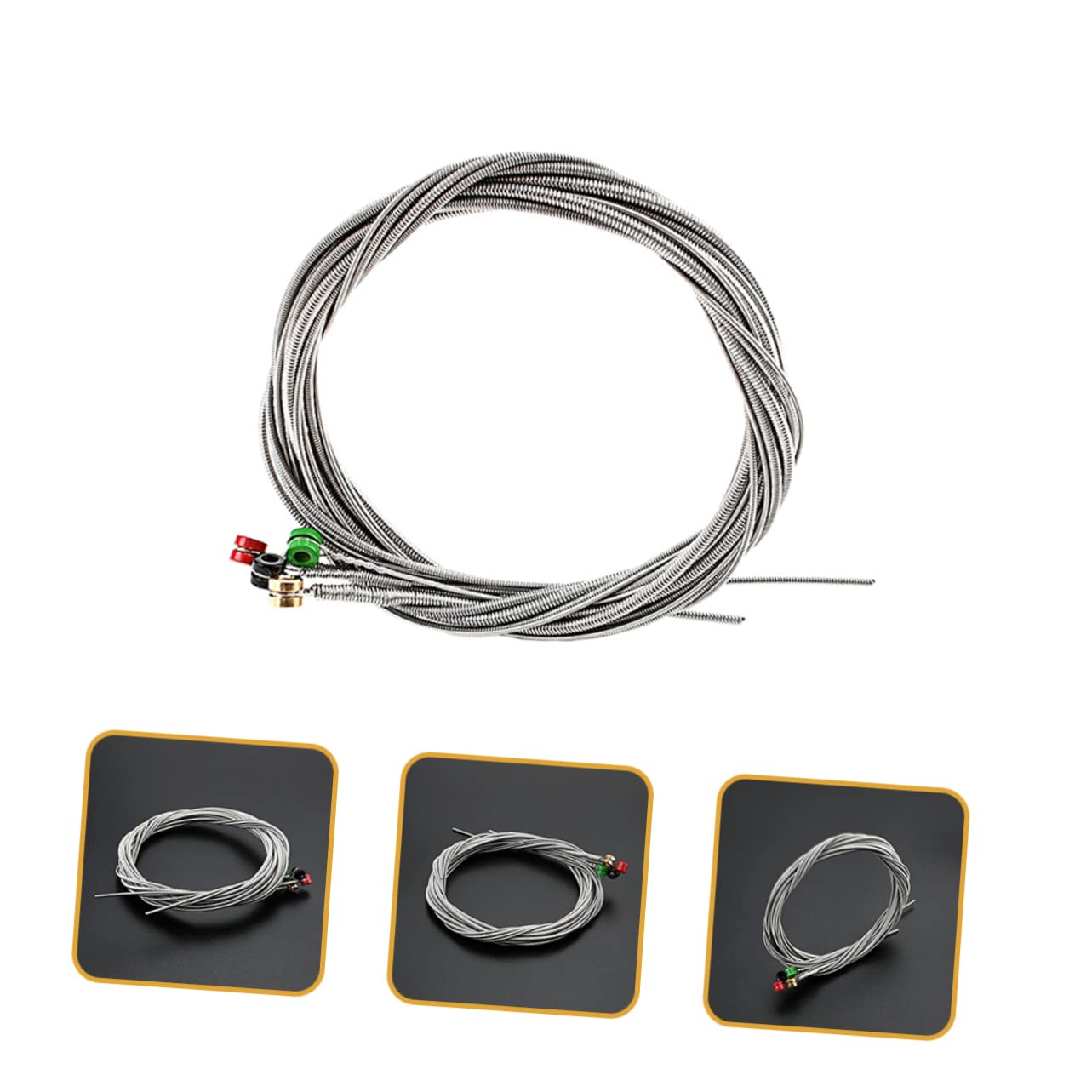 ibasenice 4 Juegos Accesorios De Guitarra De Cuerda Accesorio De Guitarra Banjo os Música Alambre os De Música os De De Metal Instrumento De Bajo De Acero