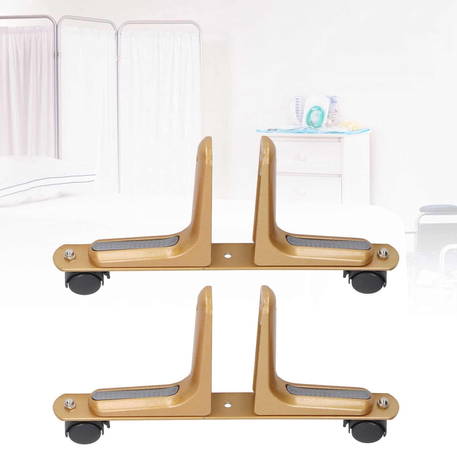 Lot de 2 supports de brise-vue en alliage d'aluminium avec base de séparation réglable, roue mobile pour hôtel, maison, bureau (noir