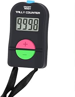 LUPO Digital Clicker Hand Tally Counter - Add And Subtract Functions - Electronic Counter For Golf Gym Security Running