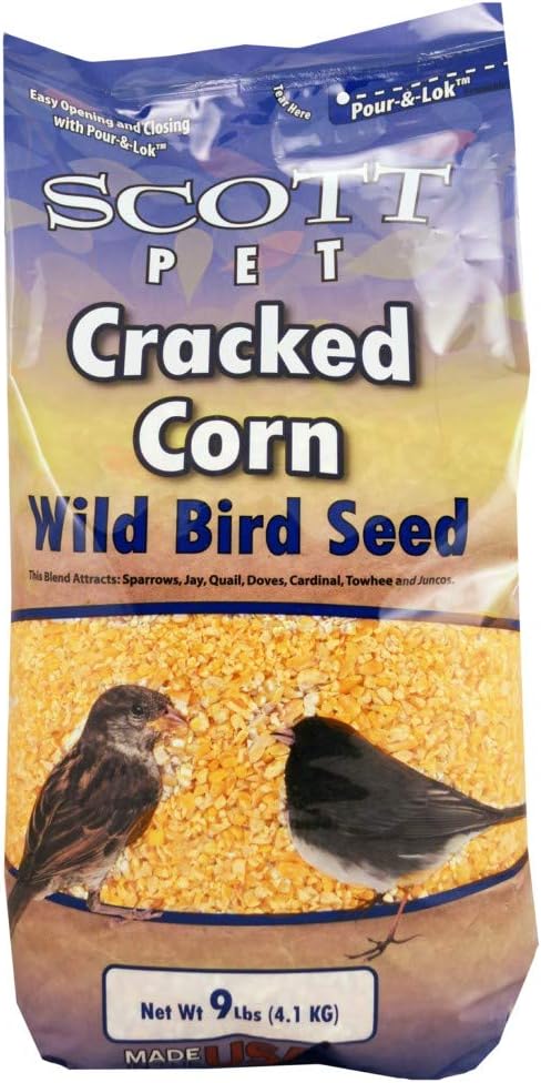 Scott Pet Cracked Corn 9LB, Yellow (PYCC-1)