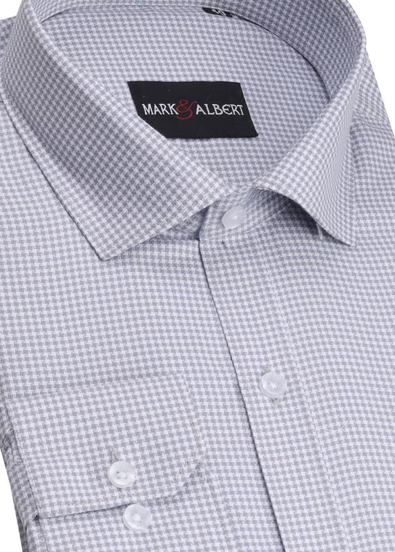 Image of Mark & Albert Men's Digital Print Full Sleeves Regular Fit Shirt