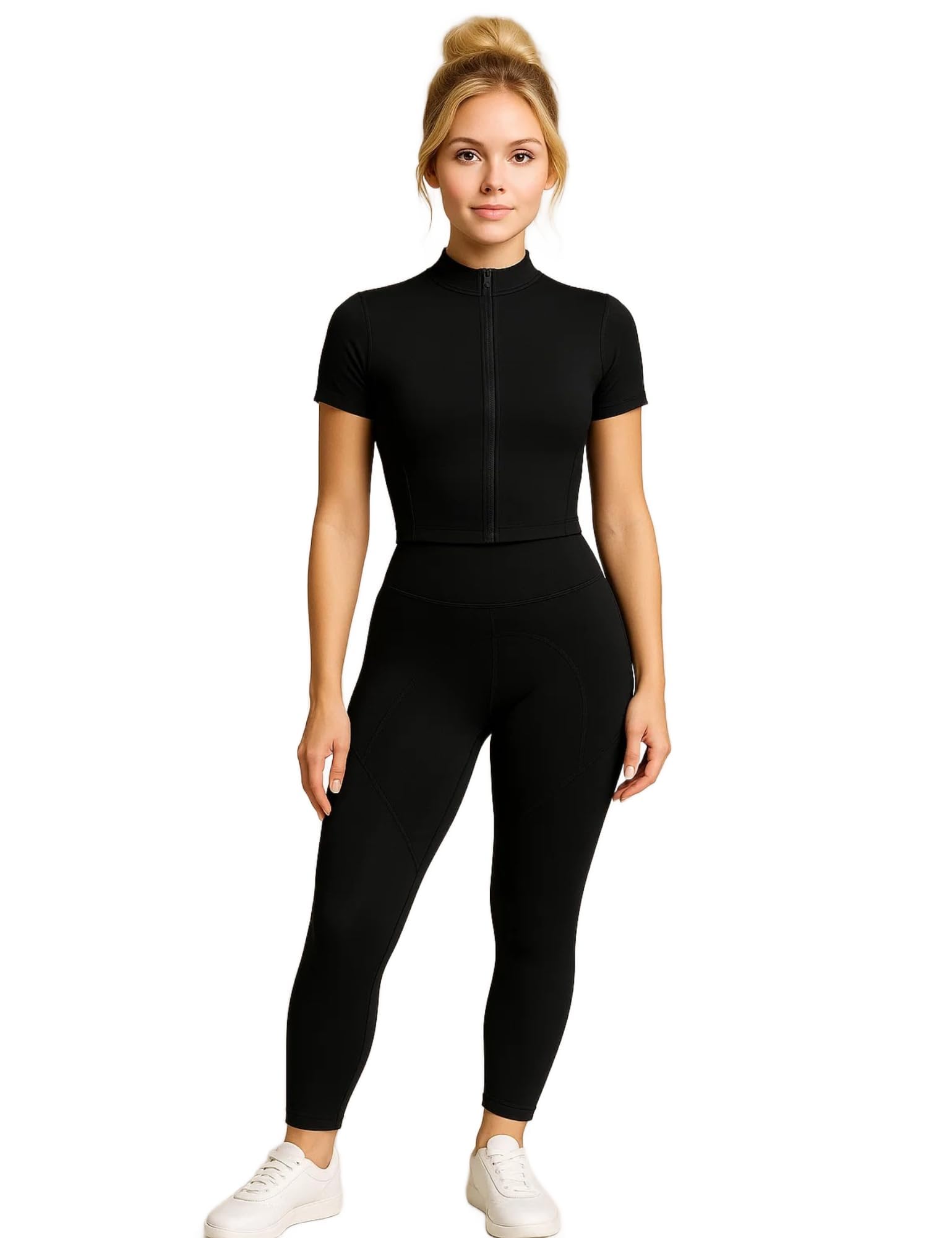 Women's Fitness Short Sleeve Jacket Shirt Stretchable Breathable Full Zipper Open Summer Workout Yoga |Gym Slim Fit Top Jacket for UV Protection