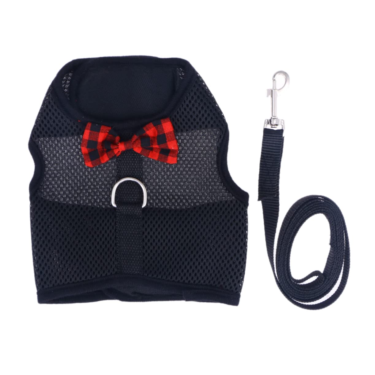 FRCOLOR Pet Small Pet Leash Breathable Mesh Fabric for Hamster Rabbit Bow Strap Lead Using during Outdoor Walks