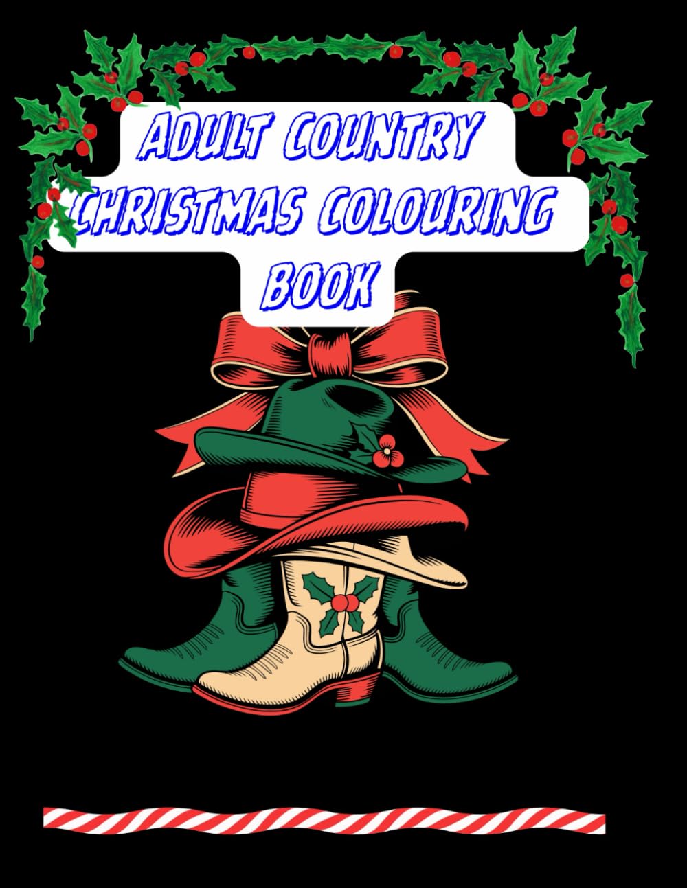 COUNTRY CHRISTMAS ADULT COLOURING BOOK