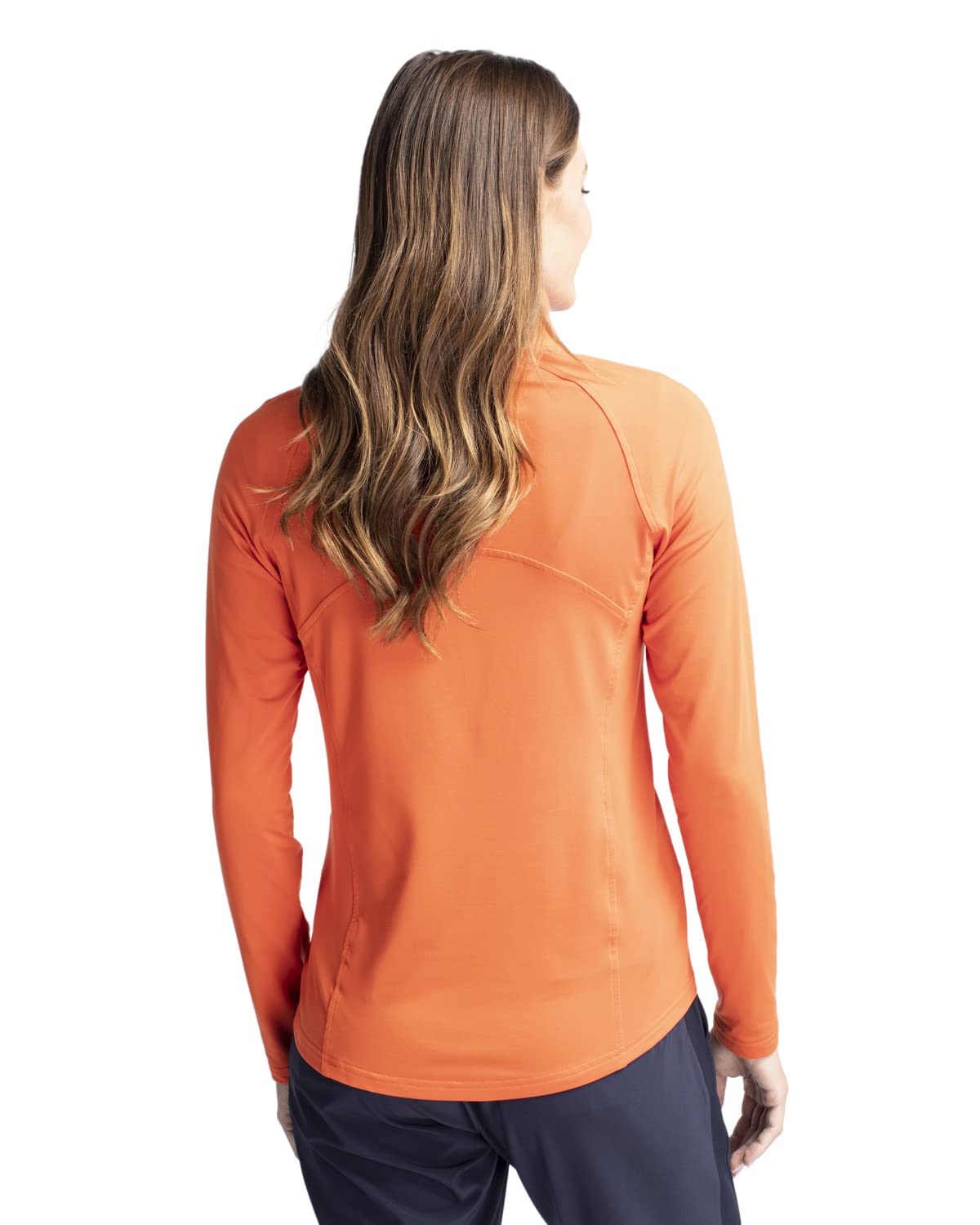 Cutter & Buck Langärmeliger Adapt Eco Knit Pullover Mit Halbem Reißverschluss Camisa Mujer