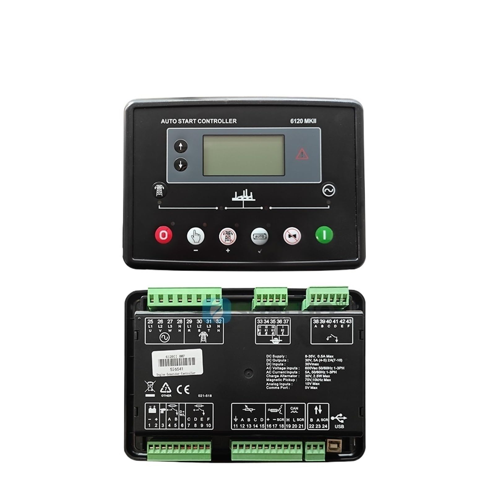 0P7BR328B DSE6120 MKIII AMF Auto Stop Generator Controller Panel Control Module Diesel Genset Spare Parts