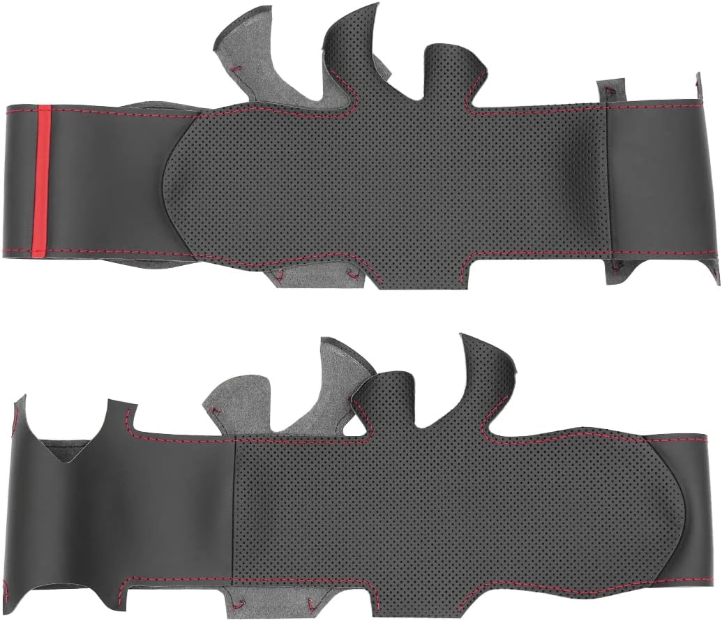 MEWANT Steering Wheel Covers for Alfa Romeo Giulietta/MiTo Hand-Stitched Car Steering Wrap