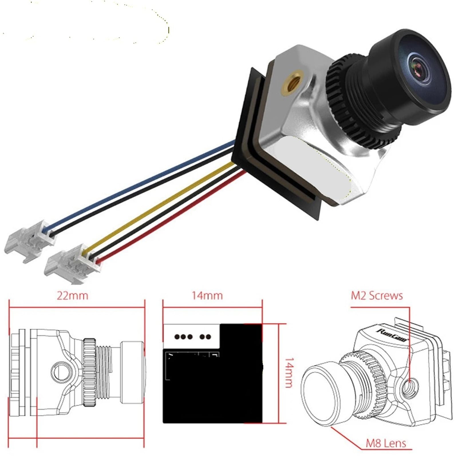 Nano 1000TVL Allwetter-FPV-Kamera f/2.0 for RC-Drohnen | Nano-Allwetter-FPV-Kamera – 1000TVL, f/2.0-Blende for RC-Drohnen(Phoenix 2 JB)
