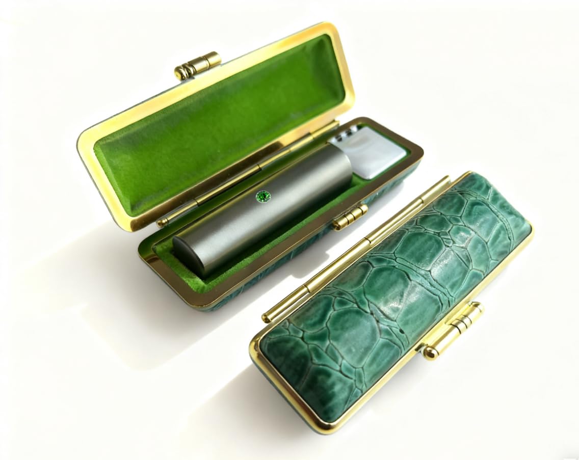 Genuine Titanium Hanko, Silver, Blast, Real Stamp, Stamp Set, 0.4 - 0.7 inches (10.0 - 18 mm), 6 Sizes Available, Metal Creation, Real Stamp, Bank Seal, Women’s Real Stamp, For Men, With Case, 6 : Off