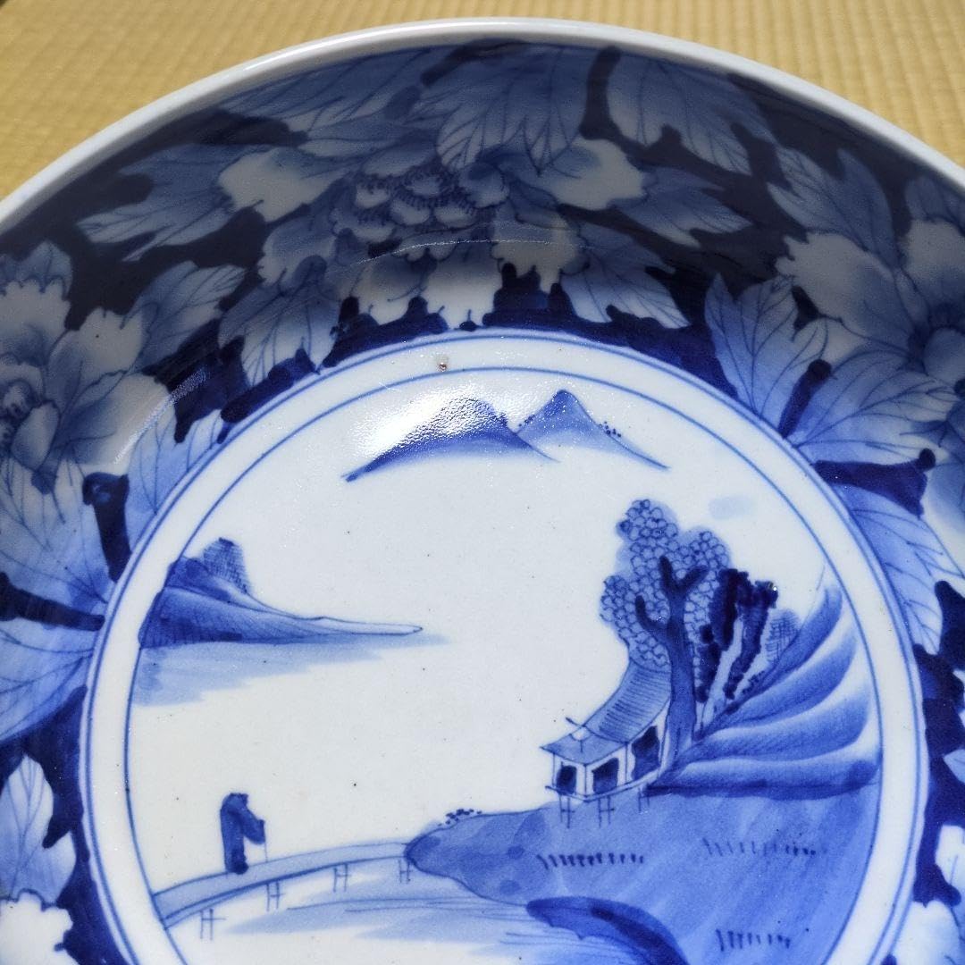 Amazon.co.jp: 古伊万里 染付山水図 大鉢 骨董品 : ホーム＆キッチン