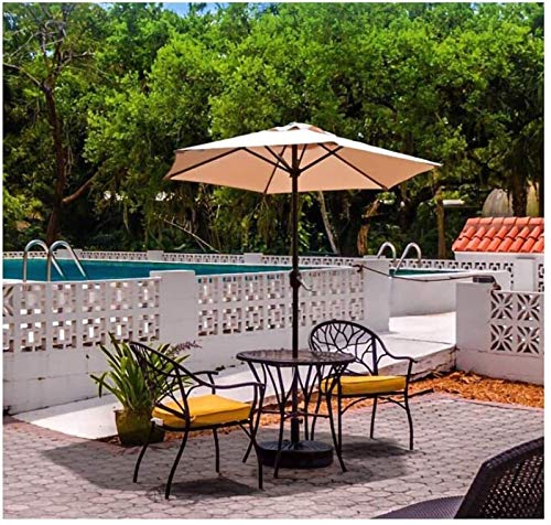 Parasol de 2m para balcón y piscina con protección UV para días de verano 7
