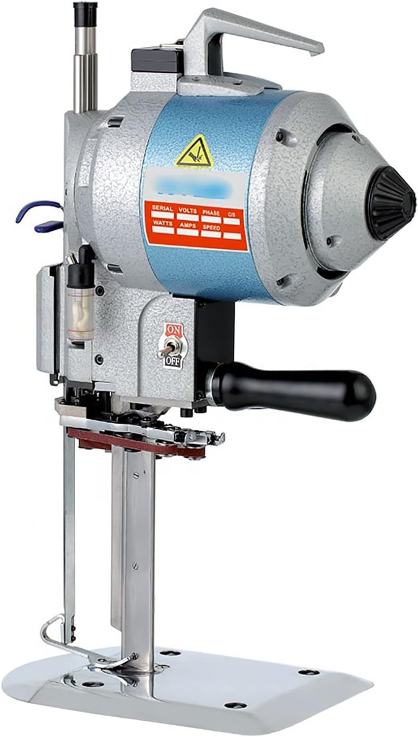 550W Fabric Cutter, with Automatic Knife Sharpen, Low Noise, Smooth Operation, High-Speed Industrial Fabric Cutting Machine, for Multilayer Cotton, Silk, Chemical Fiber,