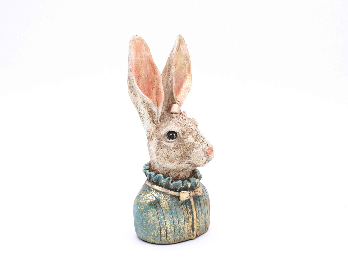 Hasenskulpturen 2 Stück als Pärchen, ca. 22 cm hoch, Hasenfiguren Klara und Karl, für Ostern, als Geschenk und zur Ganzjahresdeko