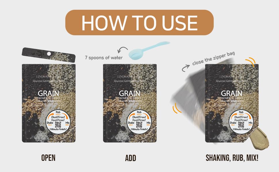 LINDSAY re:natural Grain Modeling Mask 35g*5ea