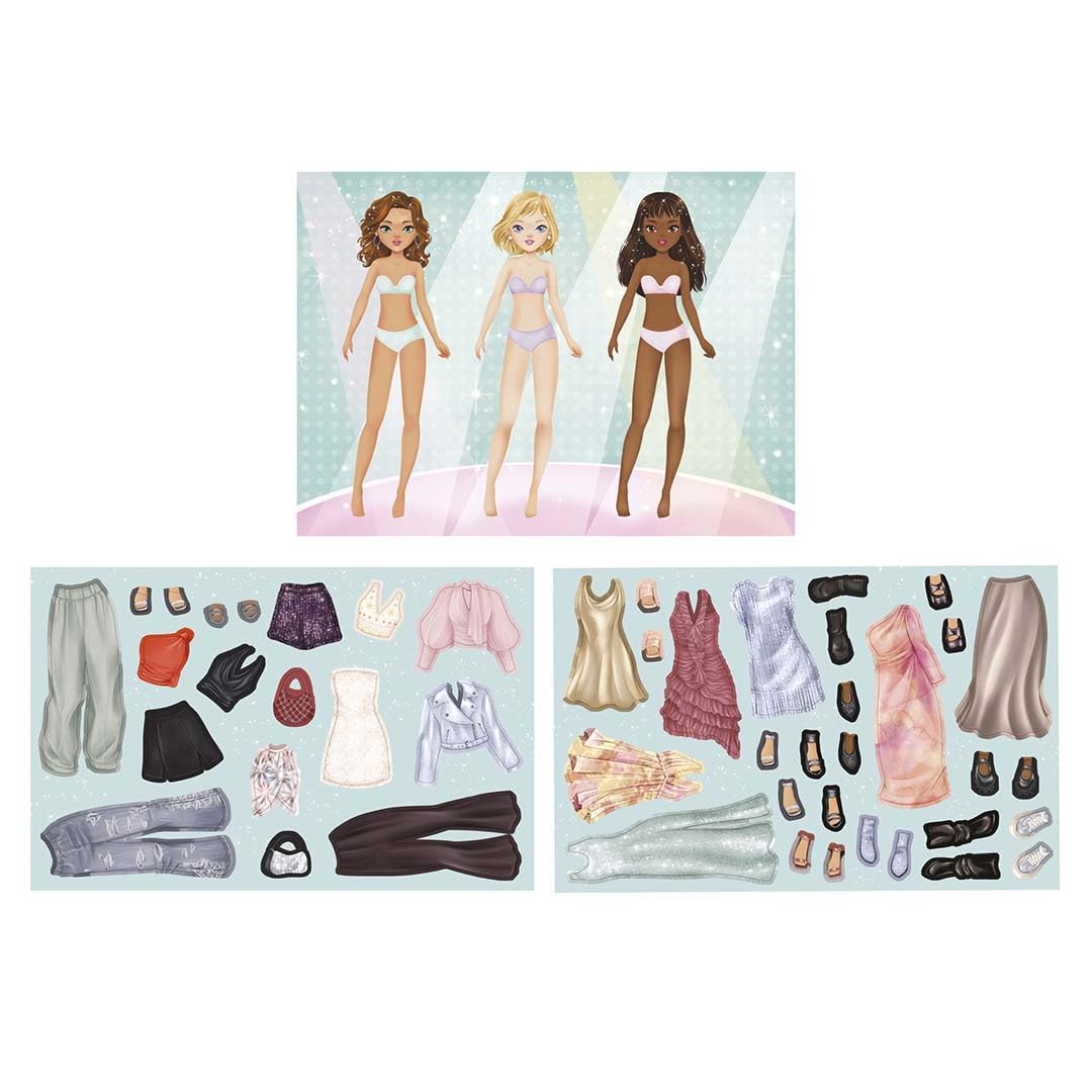 APLI Kids 19799 - Magnets Fashion Show, Gioco magnetico per creare abiti per bambini a partire da 6 anni, CREA I tuoi look e diventa stilista