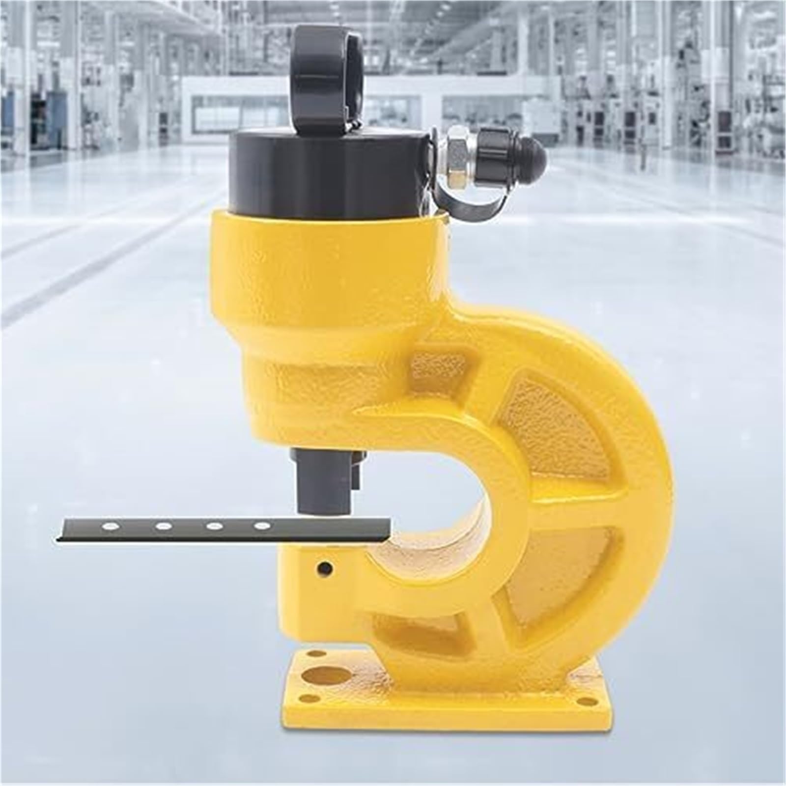 Punzonatrice idraulica da 31 tonnellate con set di matrici e piastra di imbottitura, punzonatrice manuale in acciaio for lamiere, industria energetica,