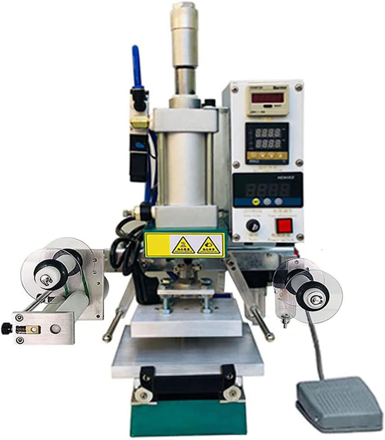 Hot Foil Stamping Embossing Machine, Leather Embosser Stamper Machine with Digital Display Paper Logo PVC Card Press Embossing Bronzing Machine