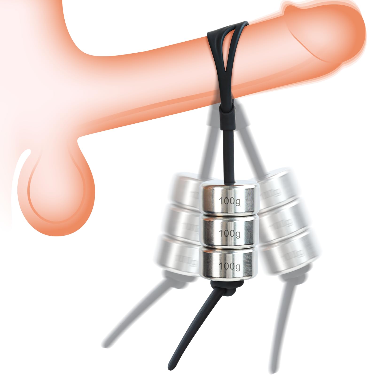 Sex Toys Metal Penis Trainers - Adult Toys Penis Extender with Adjustable Cock Ring, Sex Toys for Men Penis Enlargement Extension with Adjustable Weight, Male Sex Toys Penis Stretcher, Mens Sex Toys