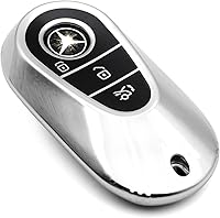 Vista 31 de Creativity Funda para llave de Mercedes Benz. Hermosa funda de TPU compatible con CLS CLK AMG ML C CL E S SL SLK G GLC GLE GLS M R Smart Remote Key